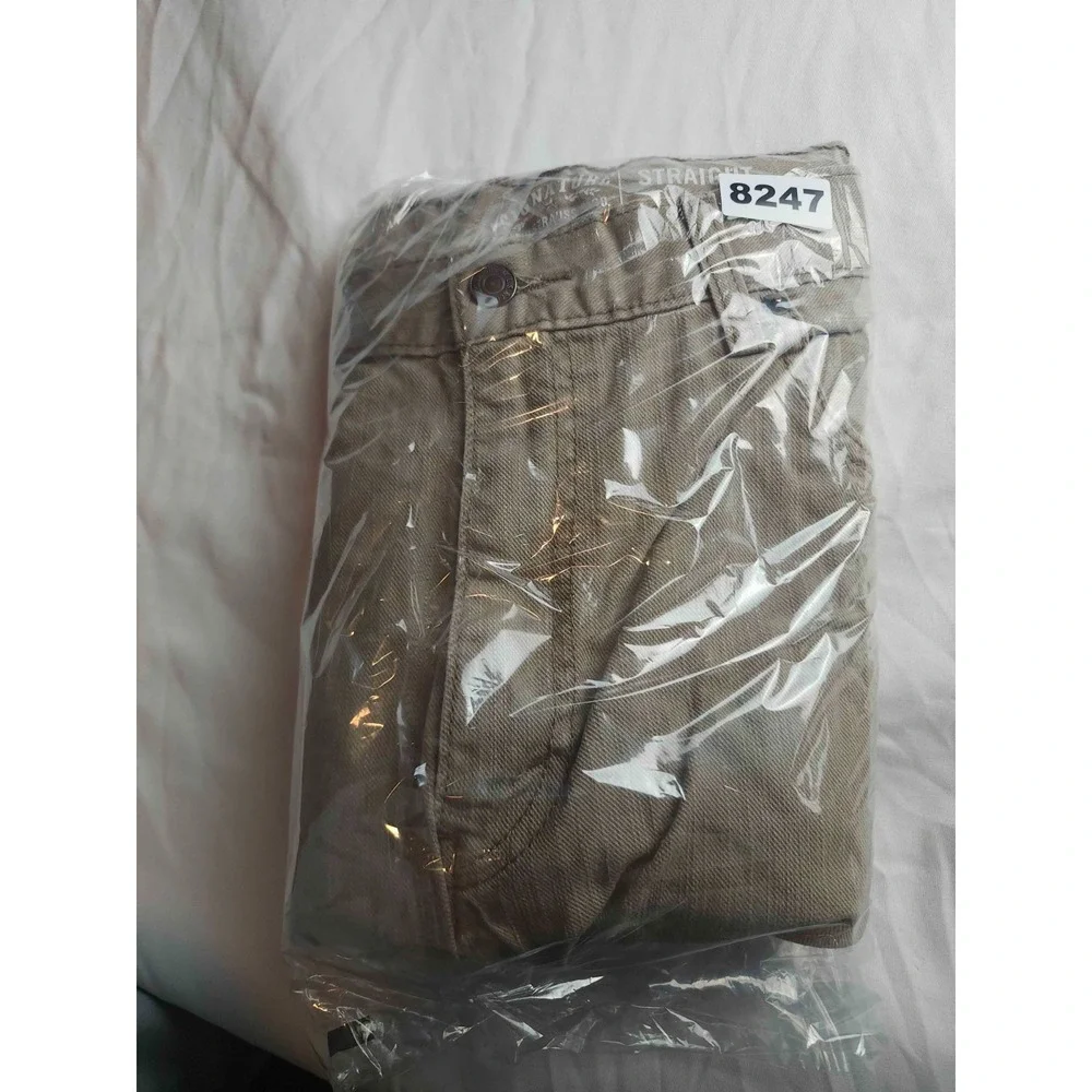 Levis Chino Pants Mens 40x28 Beige Preppy Smart Casual Straight Leg Workwear